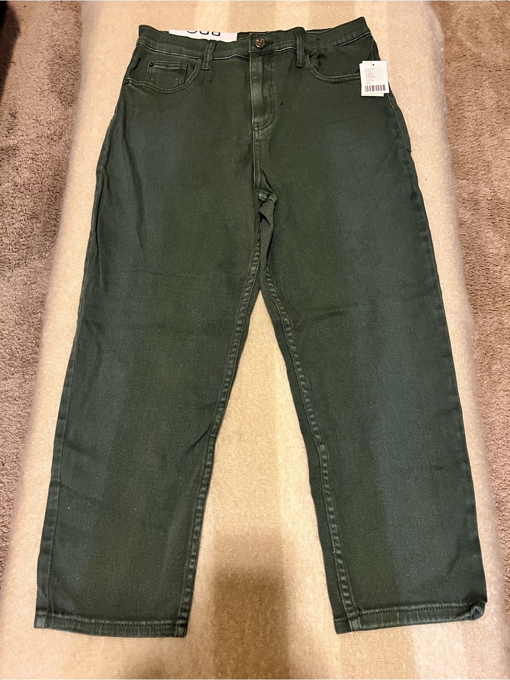 BDG Dark Green Girlfriend Jeans